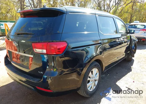 2017 Kia Sedona Lx из США, поврежденный, VIN KNDMB5C10H6254801